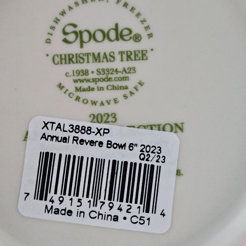 Spode Christmas Annual 6 Inch Bowl 2023 - Picture 7 of 12